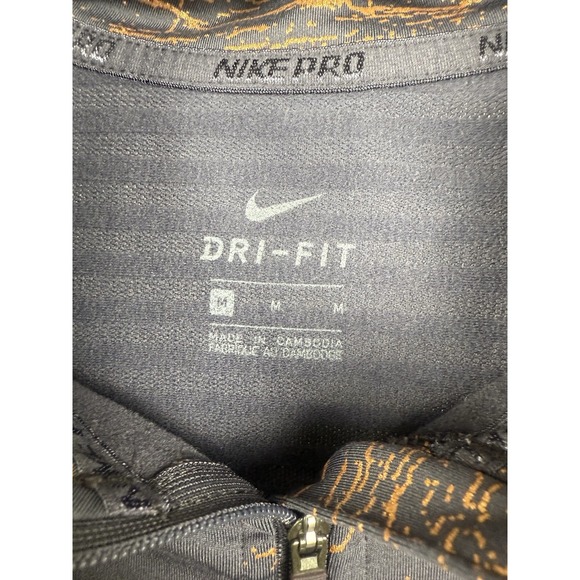 Nike Pro DriFit HalfZip Pullover Activewear Athletic Jacket Womens Med TightFit - Picture 5 of 10